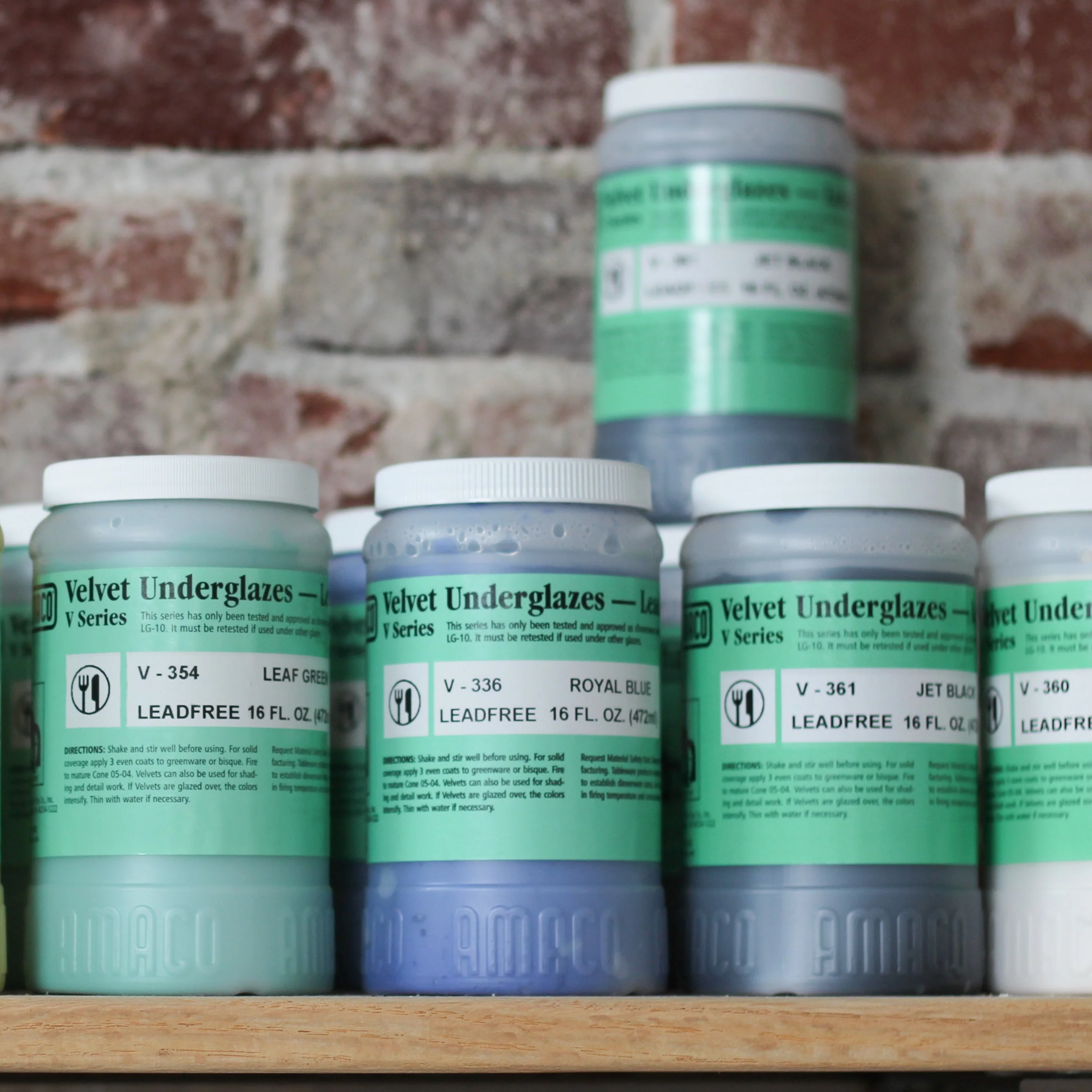 Amaco Velvet Underglazes - 16 oz. Sizes-Costa Mesa