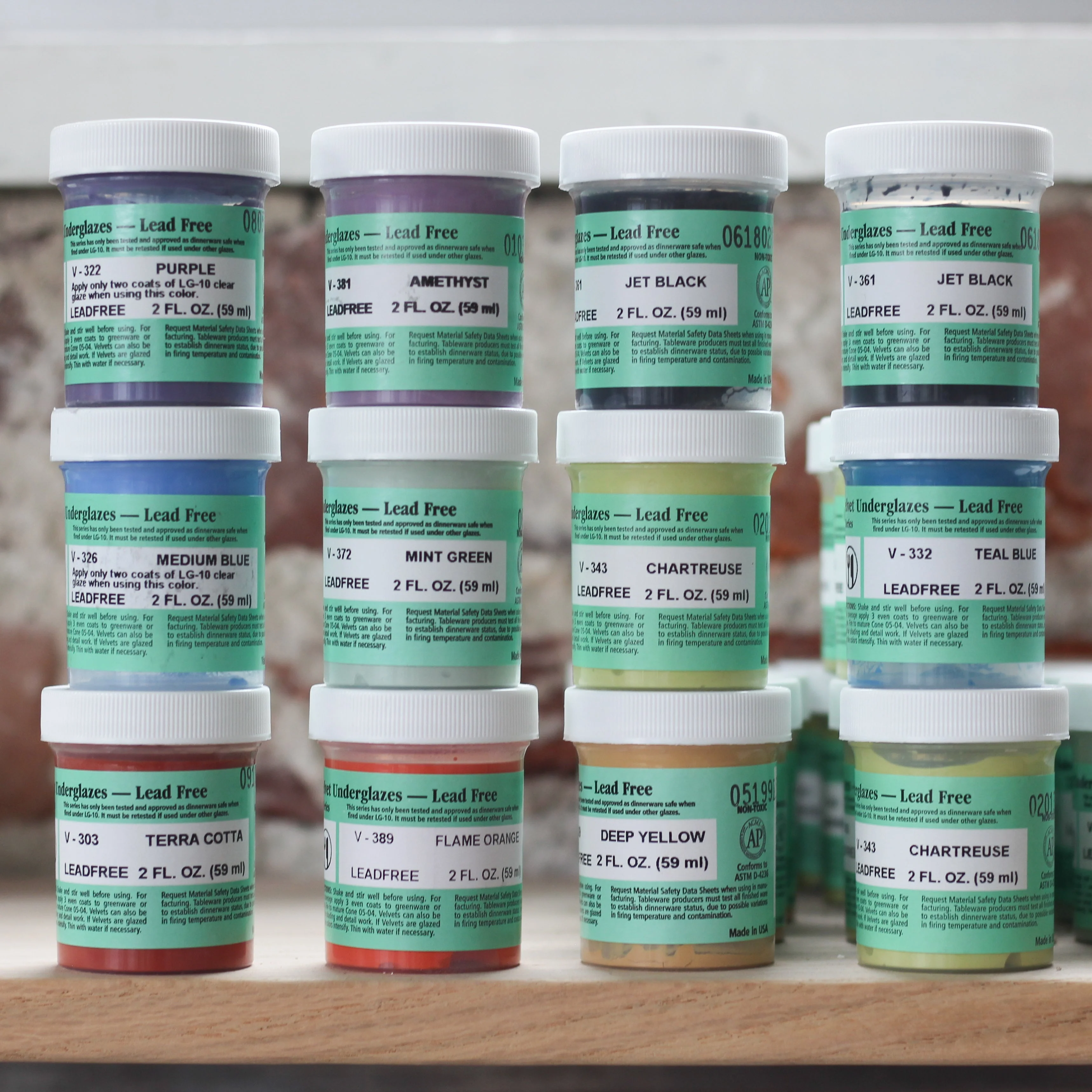 Amaco Velvet Underglazes 2oz Sizes-Sherman